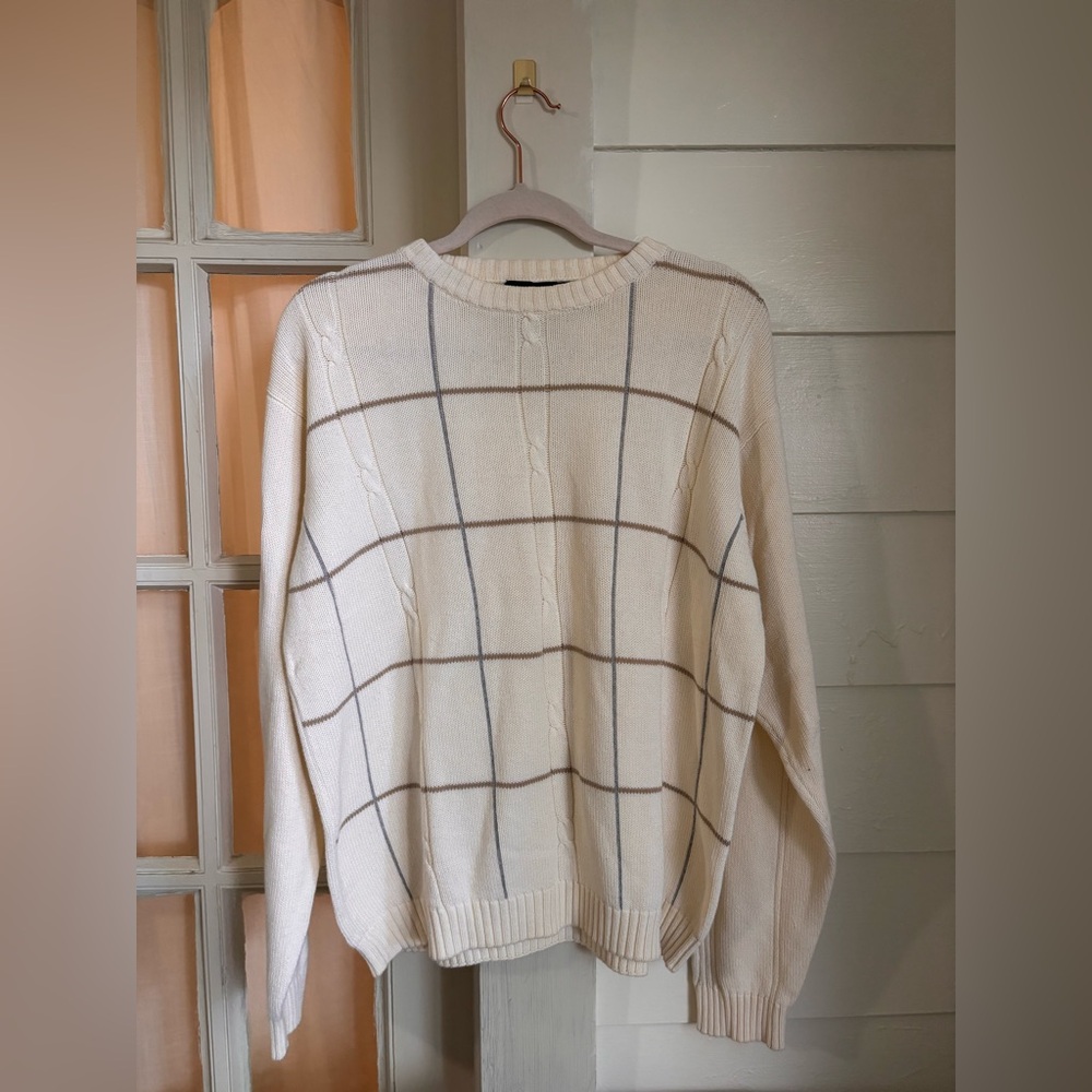 Bill Blass Mens Vintage Grandpa Knit Sweater